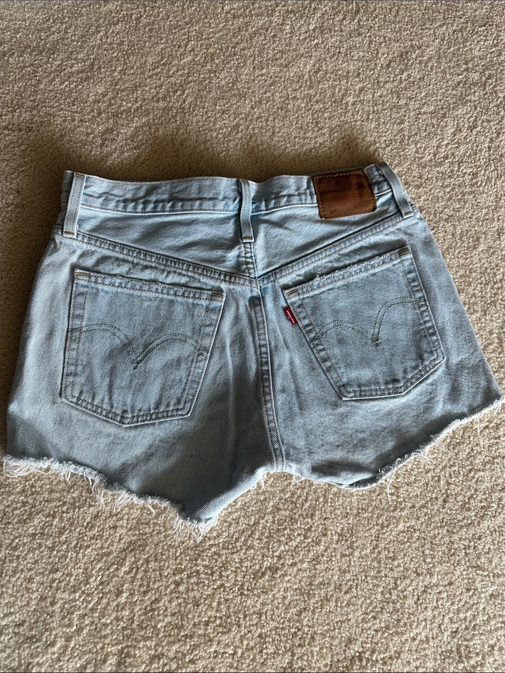 Levi's Women's Denim Cutoff Shorts - Light Wash, Medium Wash, Black, White - Picture 9 of 16